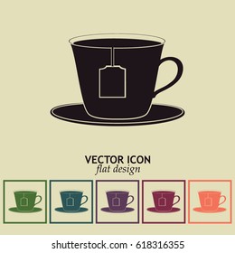 cup with tea bag icon
