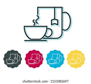 Cup of Tea in Cafe - Stock Icon as EPS 10 File