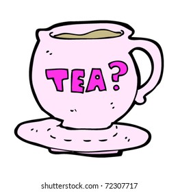 cup of tea cartoon