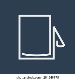 Cup of Tea or Coffee From the Lines.Vector illustration