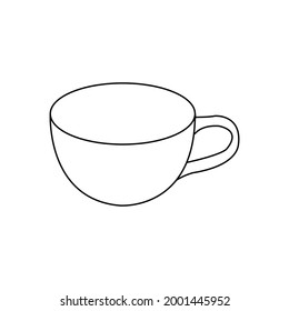 A cup of tea or coffee vector