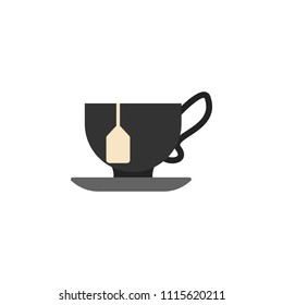 cup of tea colored illustration. Element of colored food icon for mobile concept and web apps. Detailed cup of tea icon can be used for web and mobile on white background