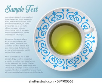 cup of tea, decorative design
