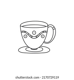 Tasse Tee-Doodle-Vektorgrafik