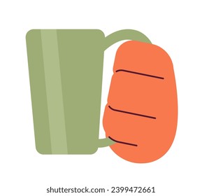 Cup tea drinking cartoon