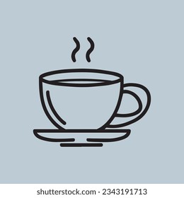 Cup Of Tea hand drawn outline doodle icon. Hot drink - tea cup vector sketch illustration for print, web, mobile and infographics isolated on white background.
