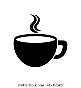 cup tea hot drink steam coffe travel icon