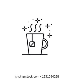 Cup of tea icon. Element of Food and Drink icon. Thin line icon