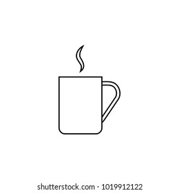 a cup of tea icon. Element for mobile concept and web apps. Thin line  icon for website design and development, app development. Premium icon on white background on white background