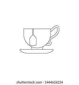 Cup of tea icon. Element of resturant for mobile concept and web apps icon. Outline, thin line icon for website design and development, app development