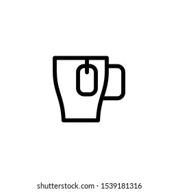 cup of tea icon, illustration design template