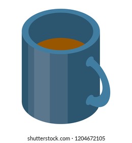 Cup of tea icon. Isometric of cup of tea vector icon for web design isolated on white background