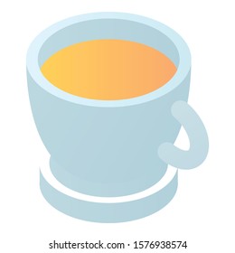 Cup of tea icon. Isometric of cup of tea vector icon for web design isolated on white background