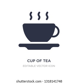 cup of tea icon on white background. Simple element illustration from Tools and utensils concept. cup of tea icon symbol design.