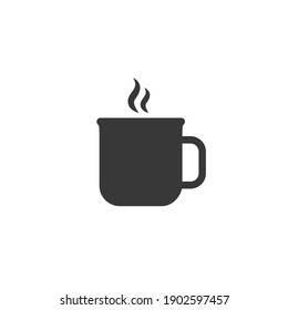 Cup of tea icon on white. Vector