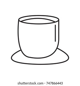 a cup of tea icon outline