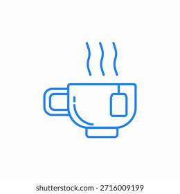 Taza de té icono signo Vector