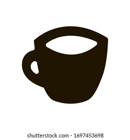 Cup of tea icon in trendy flat style isolated. EPS 10.