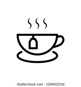 Cup tea icon vector illustration.