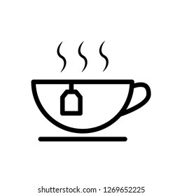 Cup tea icon vector illustration.