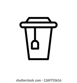 Cup tea icon vector illustration.