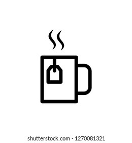 Cup tea icon vector illustration.