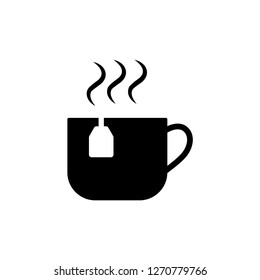 Cup tea icon vector illustration.