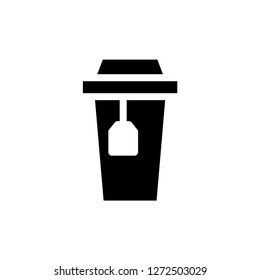 Cup tea icon vector illustration.