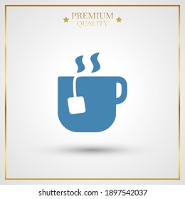 icono de taza de té. Ilustración del vector EPS 10.