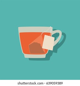 Cup of tea icon, vector illustration design. Drinks collection.