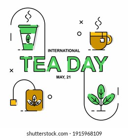 Cup and the tea illustration. Easy to edit with vector file. Can use for your creative content. Especially about international tea day campaign in this may.