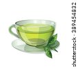 green tea vector