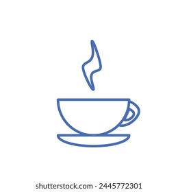 Cup of tea isolated on a white background