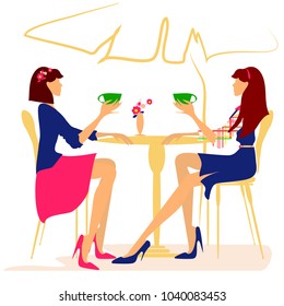 cup of tea, lady in cafe