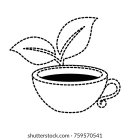 cup with tea leafs