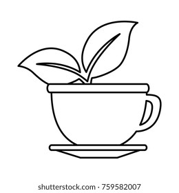 cup with tea leafs