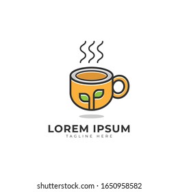 Logo-Vektorillustration-Symbol für Pokalteppich-Blätter