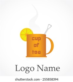 Cup of tea with lemon