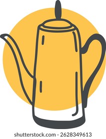Cup tea, lemon, fruit drawing, engraving, ink, line art, vector	