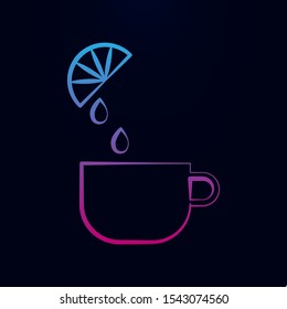 Cup of tea lemon nolan icon. Simple thin line, outline vector of tea icons for ui and ux, website or mobile application