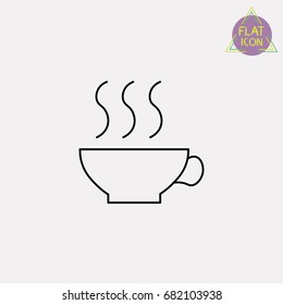 cup of tea line icon