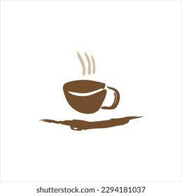 Cup Tea Logo Design Vector
