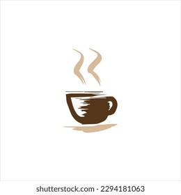 Cup Tea Logo Design Vector