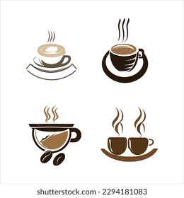 Cup Tea Logo Design Vector