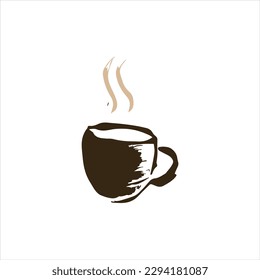 Cup Tea Logo Design Vector
