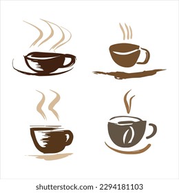 Cup Tea Logo Design Vector