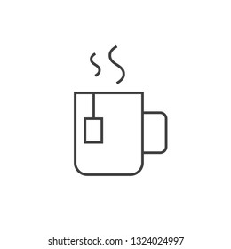 Cup of tea outline icon