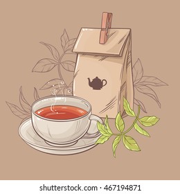 cup of tea and paper packaging