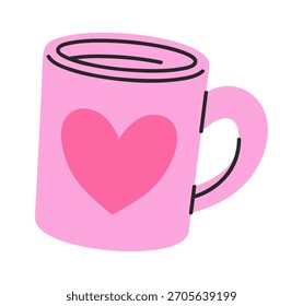 Taza de té de diseño romántico