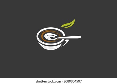 Cup of tea simple logo design